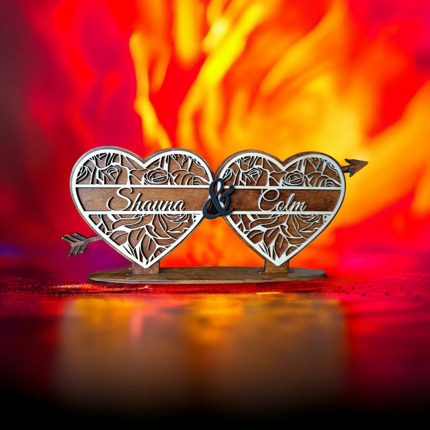Personalized Wooden Hearts