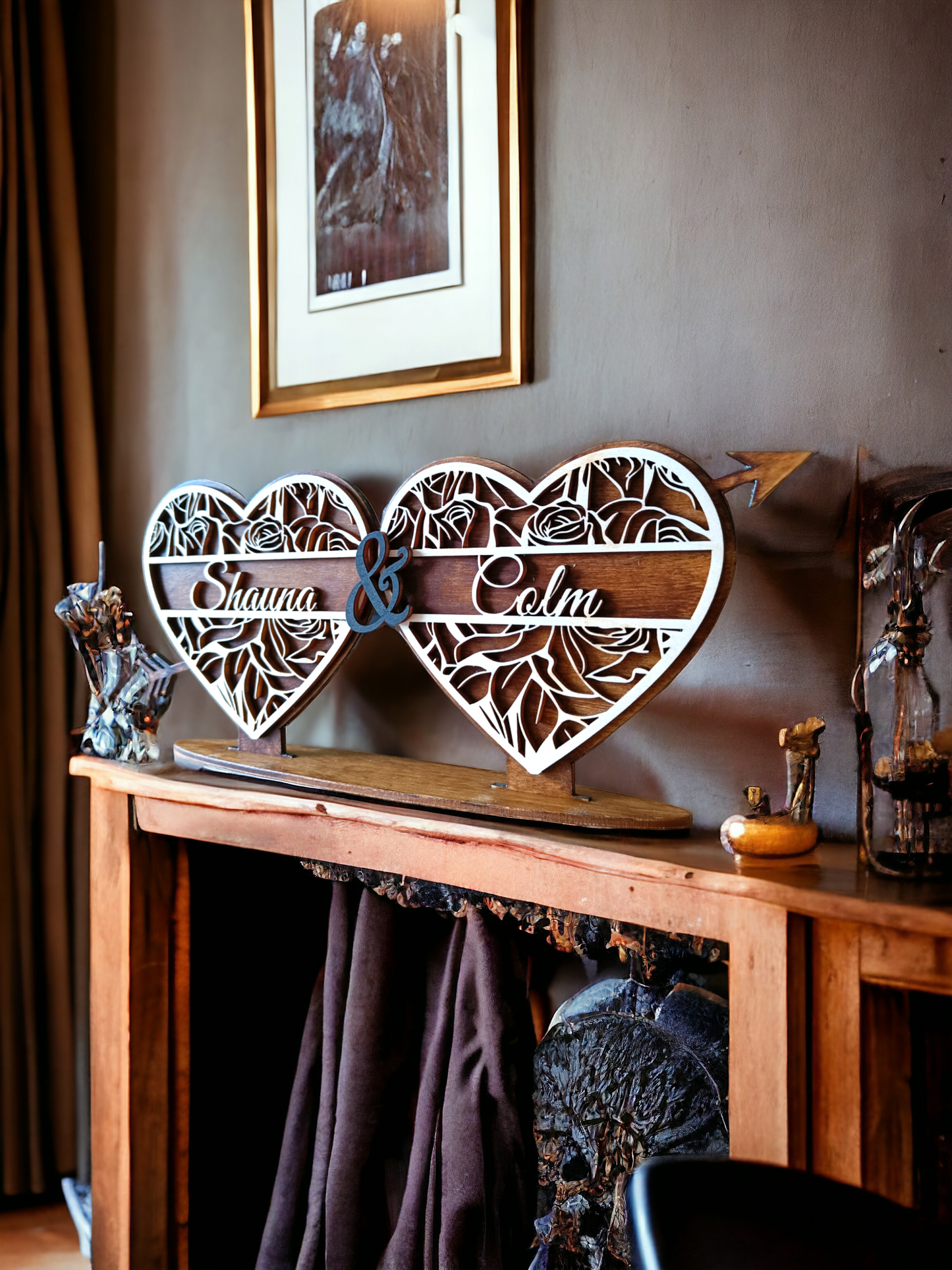 Personalized Wooden Hearts