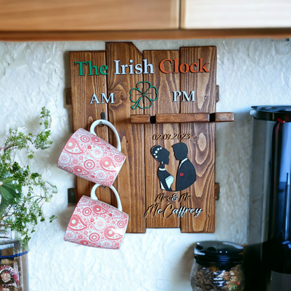 The Irish Clock - wine glass holder